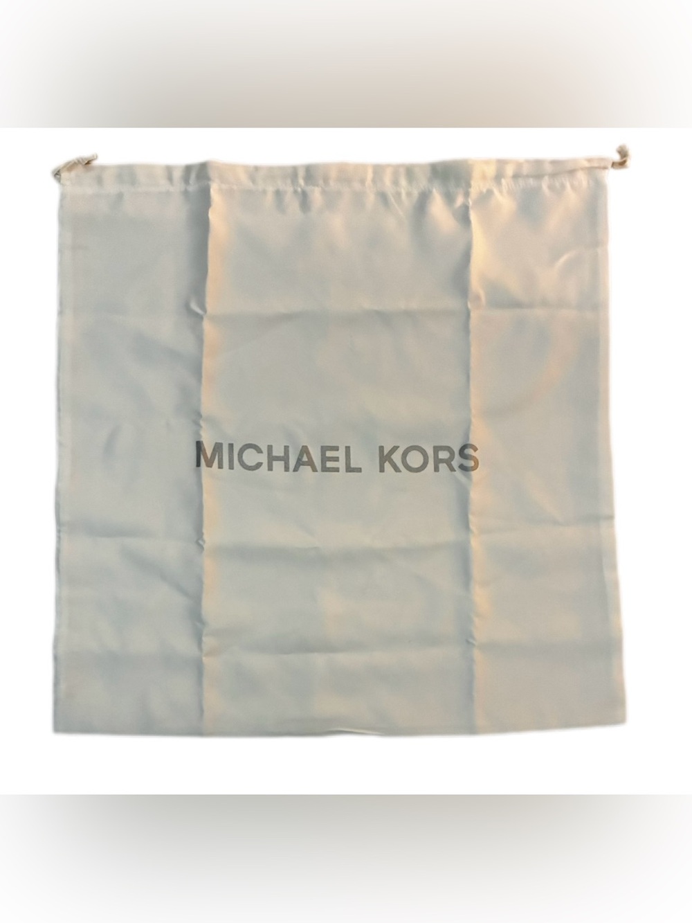 Michael Kors EUC Dust Bag in Light Beige /Iff White with Logo